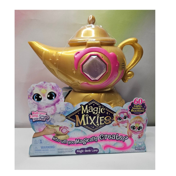 Magic Mixies Magic Genie Gold Lamp Pink Plush NWT - Picture 1 of 4